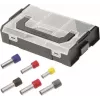 Cimco L-Boxx Mini izolētu vadu galu uzmavu komplekts 438010, 475 gab., 0,75-10 mm², DIN 46228-4