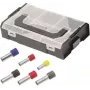 Cimco L-Boxx Mini izolētu vadu galu uzmavu komplekts 438010, 475 gab., 0,75-10 mm², DIN 46228-4