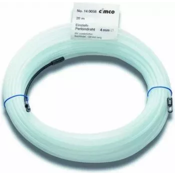 CIMCO Perlon vilkšanas stieple 15m, 3mm, balta, ar cilpiņu 140056