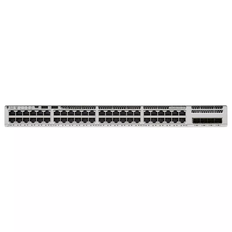 Cisco Catalyst 9200L 48 portu PoE+ komutators ar 4x10G Uplink un Network Essentials