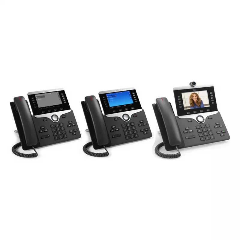 Cisco IP Phone 8851 - Charcoal VoIP galda tālrunis ar SIP, Gigabit Ethernet, Bluetooth un PoE