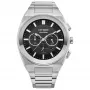CITIZEN Eco-Drive Chronograph Vīriešu Pulkstenis CA4580-50E 43mm Nerūsējošais Tērauds Melns Ciparnīca