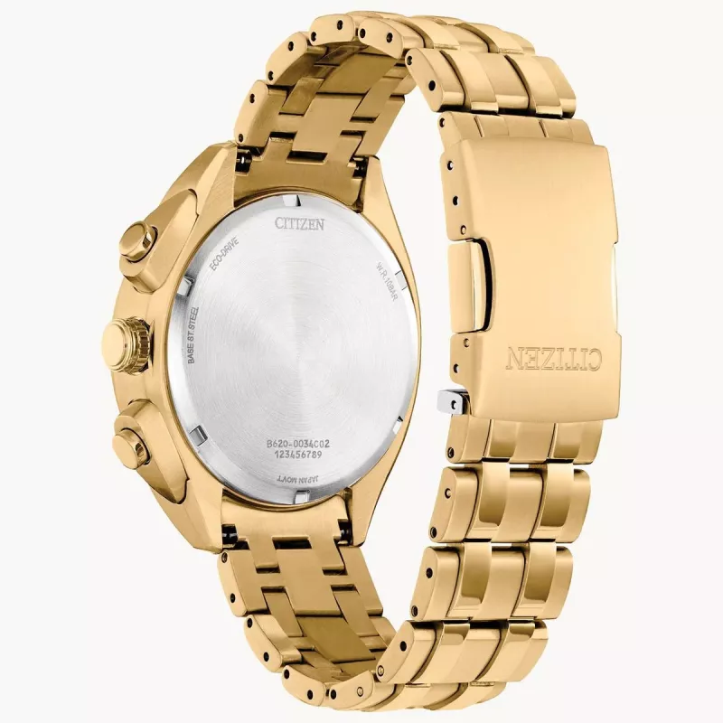CITIZEN Eco-Drive Chronogrāfa Pulkstenis CA4542-59X 43mm Nerūsējošais Tērauds Zaļš Ciparnīca