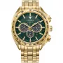 CITIZEN Eco-Drive Chronogrāfa Pulkstenis CA4542-59X 43mm Nerūsējošais Tērauds Zaļš Ciparnīca