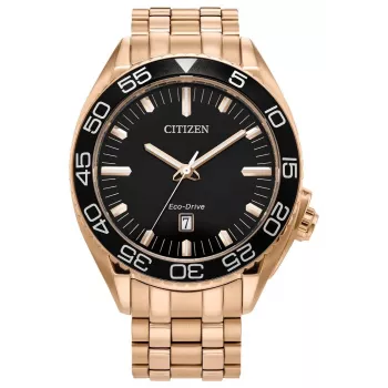 CITIZEN Eco-Drive vīriešu pulkstenis AW1773-55E 42mm nerūsējošais tērauds melns ciparnīca