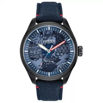 CITIZEN Eco-Drive vīriešu pulkstenis AW2037-04W 43mm Nerūsējošais tērauds Brūna āda Zaļš ciparnīca