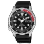 CITIZEN vīriešu automātiskais niršanas pulkstenis NY0085-19E 42mm melns ciparnīca melna gumijas siksniņa