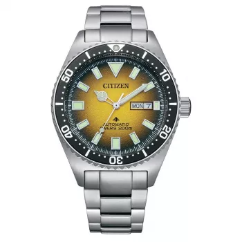 CITIZEN Vīriešu Automātiskais Nirēja Pulkstenis NY0120-52X 41mm Zaļš Ciparnīca Nerūsējošais Tērauds
