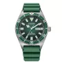 CITIZEN Vīriešu Automātiskais Niršanas Pulkstenis NY0121-09X 41mm Zaļš Ciparnīca Gumijas Siksniņa