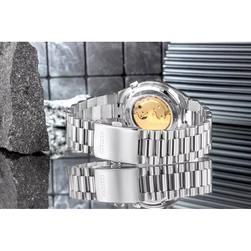 CITIZEN Vīriešu Automātiskais Pulkstenis NJ0159-86X 40mm Zelta Krāsas Nerūsējošais Tērauds Zaļš Ciparnīca
