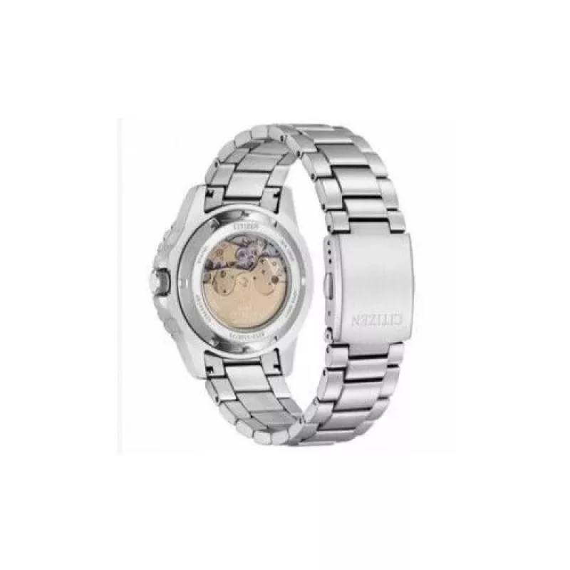 CITIZEN Vīriešu Automātiskais Pulkstenis NJ0170-83X 43mm Nerūsējošais Tērauds Zaļš Ciparnīca