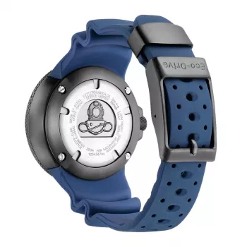 CITIZEN vīriešu Eco-Drive nirēju pulkstenis BJ8055-04E 48mm melns ciparnīca melna uretāna siksniņa