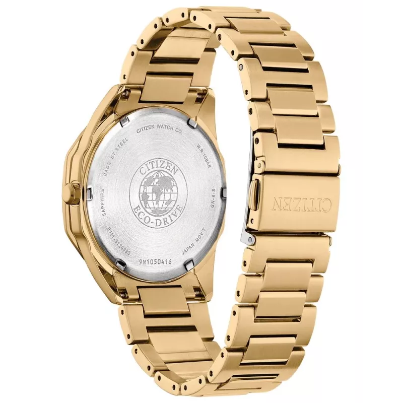CITIZEN Vīriešu Eco-Drive Pulkstenis BM7582-56E 40mm Nerūsējošais Tērauds Melns Ciparnīca
