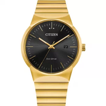 CITIZEN Vīriešu Eco-Drive Pulkstenis BM7582-56E 40mm Nerūsējošais Tērauds Melns Ciparnīca