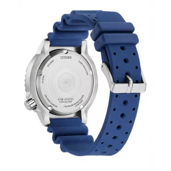 CITIZEN Promaster Diver Eco-Drive vīriešu pulkstenis BN0168-06L 44mm zils ciparnīca zila poliuretāna siksniņa