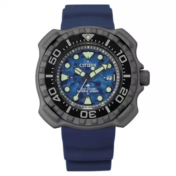 CITIZEN Promaster Marine Eco-Drive nirēju pulkstenis BN0227-09L 46.5mm zils ciparnīca zils poliuretāna siksniņa