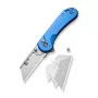 CIVIVI Elementum Utility Knife Aluminum Blue D2
