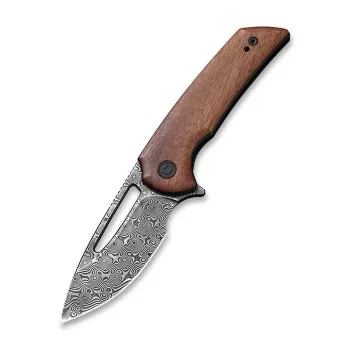 CIVIVI Odium Damascus salokāms nazis, 2,65 collu Damascus Drop Point asmens, melns G10 rokturis, Liner Lock, EDC kabatas nazis no Ferrum Forge