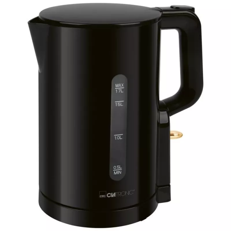 Clatronic WK 3835 Bezvadu elektriskā tējkanna 1.7L 2200W Melna plastmasa