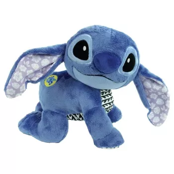 Clementoni Disney Baby Stitch We Crawl Together plīša rotaļlieta, zila, 25 cm, no dzimšanas