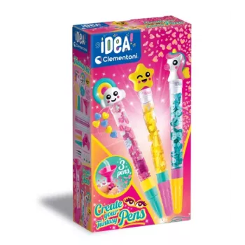Clementoni Idea Art Mini Factory Fantasy Pen Creators DIY pildspalvu veidošanas komplekts bērniem no 7 gadiem
