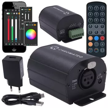 CLUB 3D CHROMATEQ CLUB 512 DMX kontroliera interfeiss + tālvadības pults