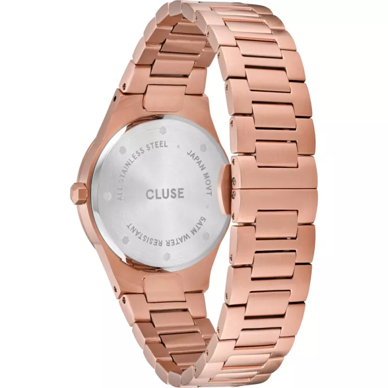 CLUSE Minuit Sieviešu Pulkstenis 33 mm Roza Zelts Nerūsējošais Tērauds Siets
