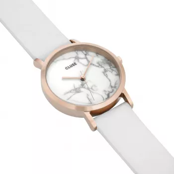 CLUSE Minuit Sieviešu kvarca pulkstenis 33 mm rožu zelta nerūsējošā tērauda siets