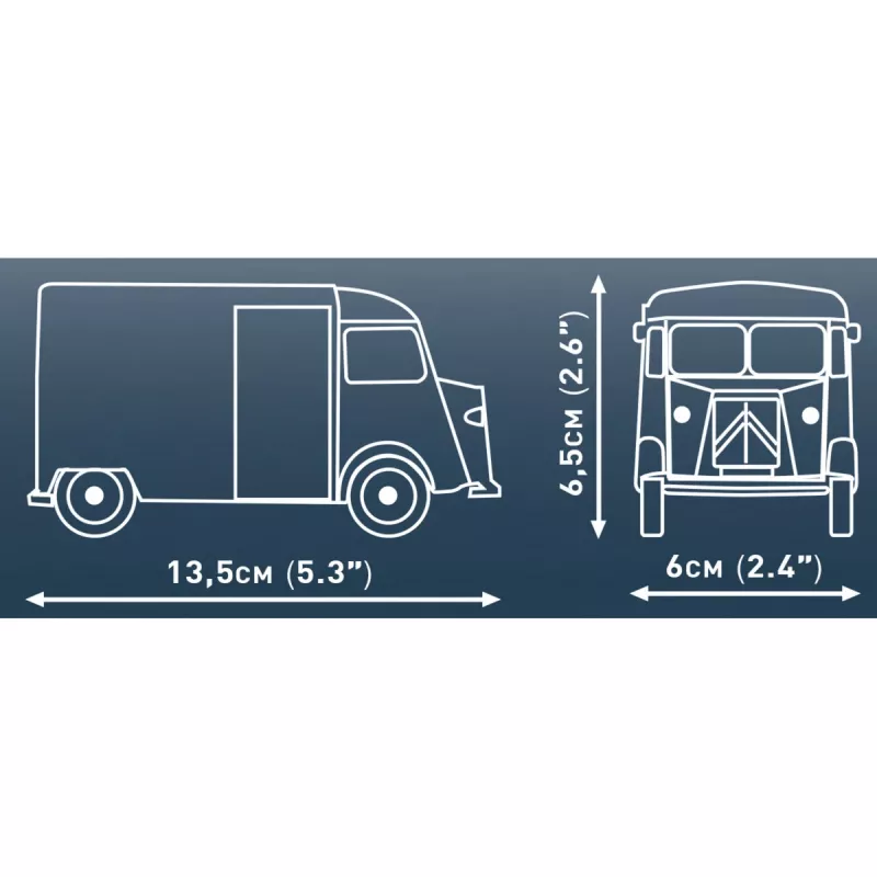 COBI Citroen Type H 1:35 Construction Blocks Set (246 Pieces)