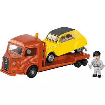 COBI Citroen Type H Car Transporter & 2CV Type AZ (Scale 1:35)