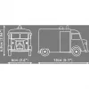 COBI Citroen Type H Policijas Būvbloku Komplekts (1:35 Mērogs)