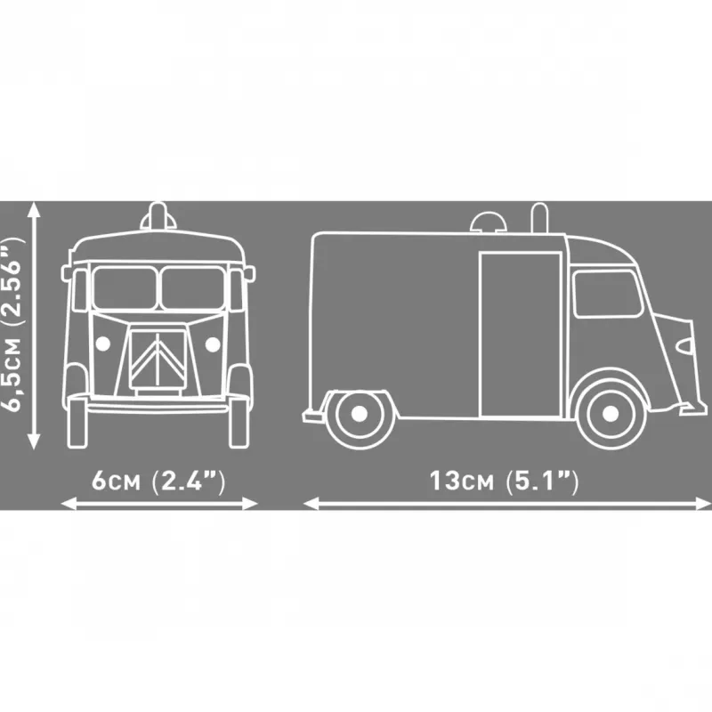 COBI Citroen Type H Policijas Būvbloku Komplekts (1:35 Mērogs)