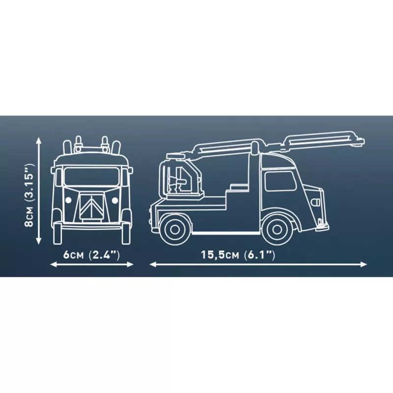 COBI Citroen Type H Pompiers (1:35 mērogs) Plastmasas modeļa komplekts