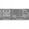 COBI Citroen Type H Service Plastmasas Modeļa Komplekts 1:35