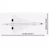 COBI Concorde G-BBDG Būvkomplekts 450 Gabali 1:95 Mērogs