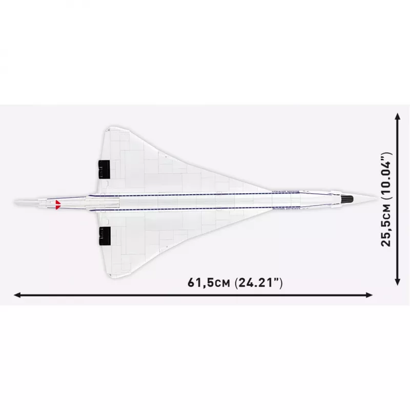 COBI Concorde G-BBDG Būvkomplekts 450 Gabali 1:95 Mērogs