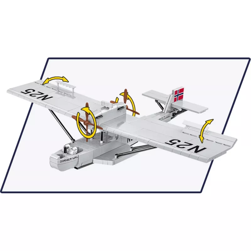 COBI Dornier Do J Wal Amundsen 1:72 Plastmasas Modeļa Komplekts