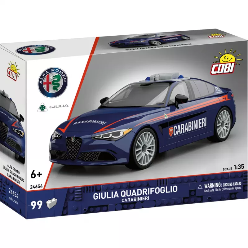 Cobi Giulia Quadrifoglio Carabinieri Būvbloku Komplekts 1:35