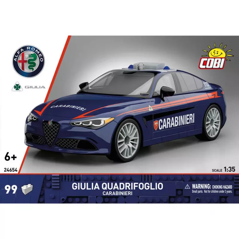 Cobi Giulia Quadrifoglio Carabinieri Būvbloku Komplekts 1:35