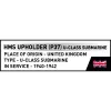COBI HMS Upholder (P37) U-class Submarine 1:300 Scale Model Building Blocks Set 4862