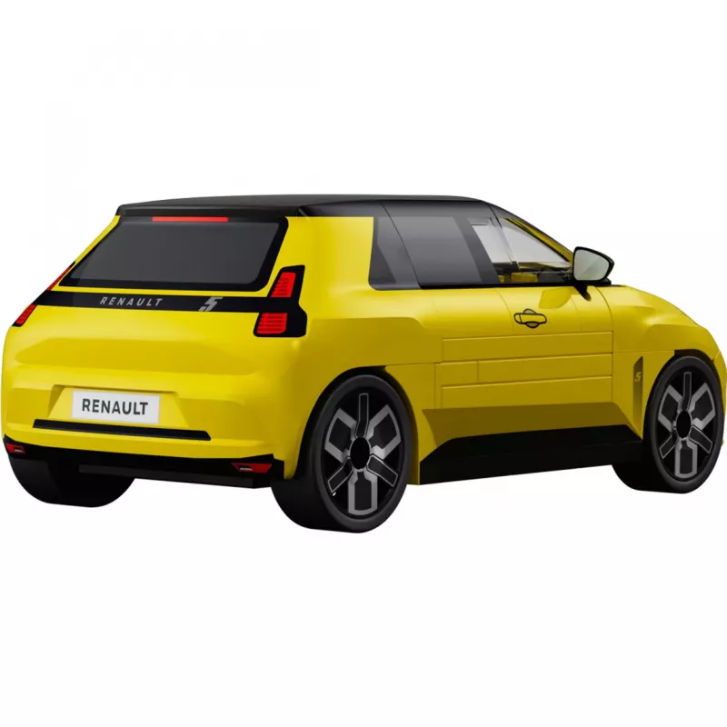 COBI Renault 5 E-Tech Yellow 1:35 Scale Die-Cast Model Car