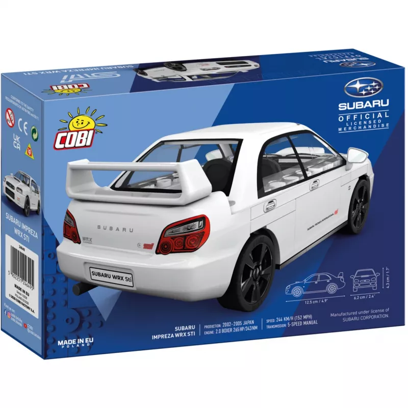 Cobi Subaru Impreza WRX STI Konstrukcijas bloku komplekts (1:35 mērogs, 255 gab.)