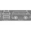 Cobi Volkswagen T3 Feuerwehr Ugunsdzēsēju Auto Būvēšanas Bloku Komplekts (230 Gabali)