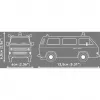 COBI Volkswagen T3 Policijas Būvbloku Komplekts 1:35 Mērogs 225 Gabali