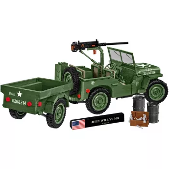 COBI Willys MB & Trailer Executive Edition Būvbloķēšu Komplekts (400 Gabali)