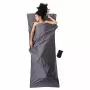 Cocoon CT44 Light ceļojumu guļammaisa ieliktnis – taisnstūrveida, 220 x 90 cm, 100% kokvilna, ziloņa pelēks