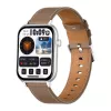 COLMI C28 Smartwatch – Sudraba + Brūna ādas siksniņa