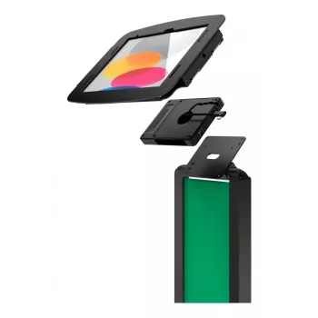 Compulocks iPad 10th-11th (A16) Gen drošības korpuss ar uzlādi un kabeļu pārvaldību - sudraba