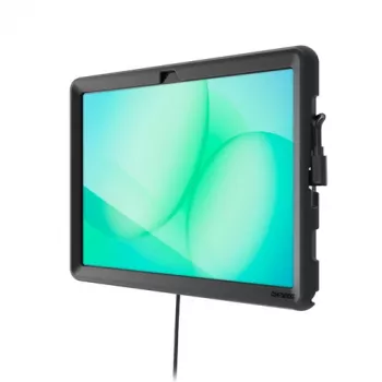 Compulocks PowerMove aizslēdzams sienas stiprinājuma komplekts 11 inch planšetdatoriem - VESA 75x75, 360° pagriešana, melns tērauds (PMGA11P)