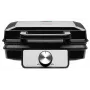 CONCEPT VF3060 Gofruotuvas 1400W 2-Slice Square Waffle Maker, Non-Stick Removable Plates, Adjustable Thermostat, Black/Stainless Steel